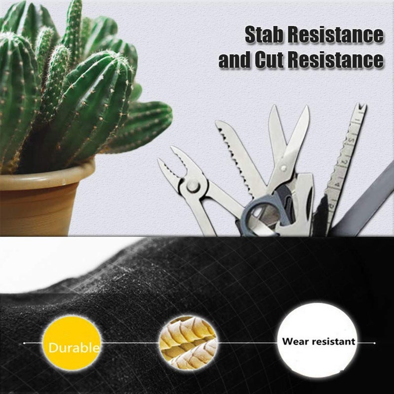 YBB Animal Handling Anti-bite/Scratch Gloves for Dog Cat Bird Parrot Pet (Black) - Image 4